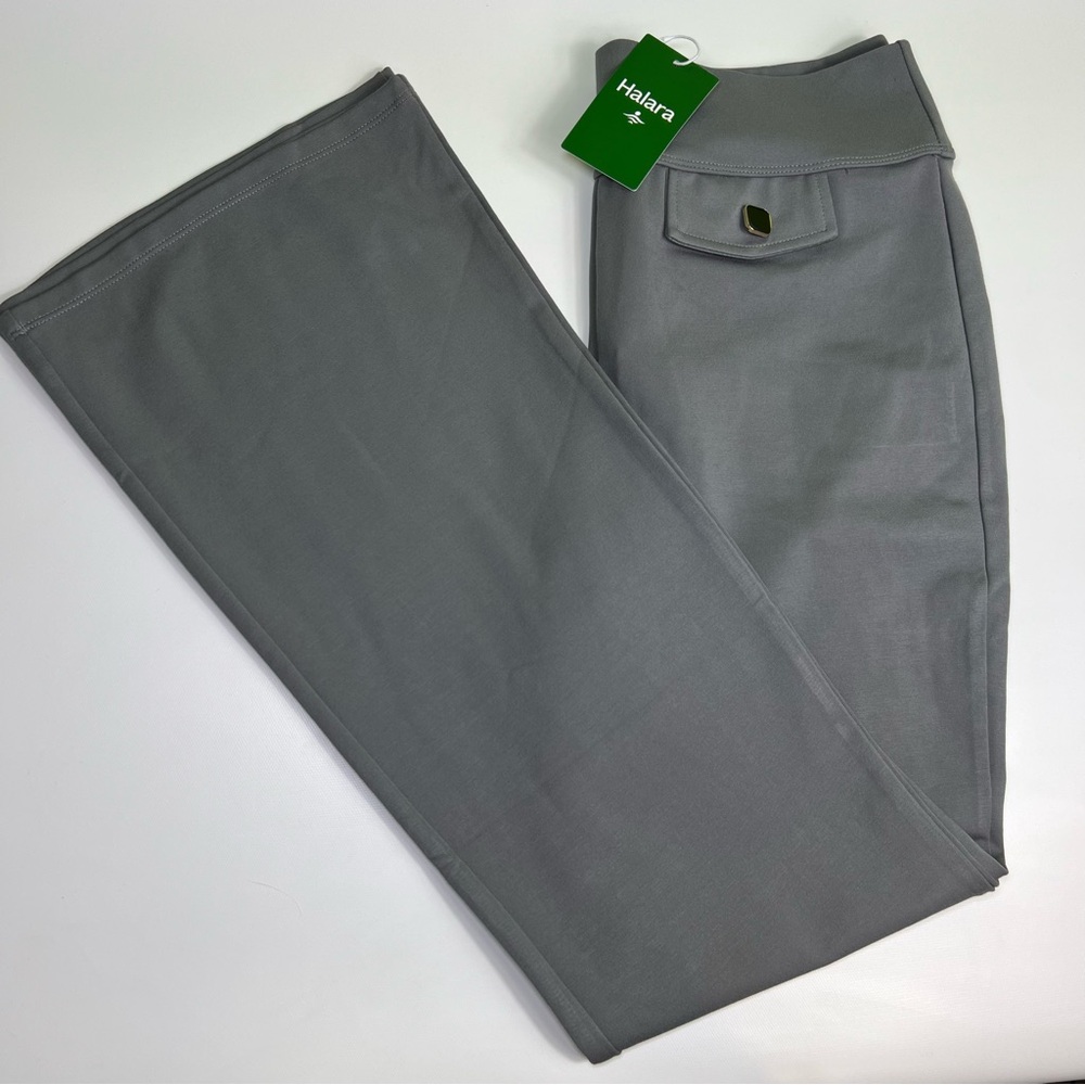 HALARA Women's Wide Leg Pants in Gray
